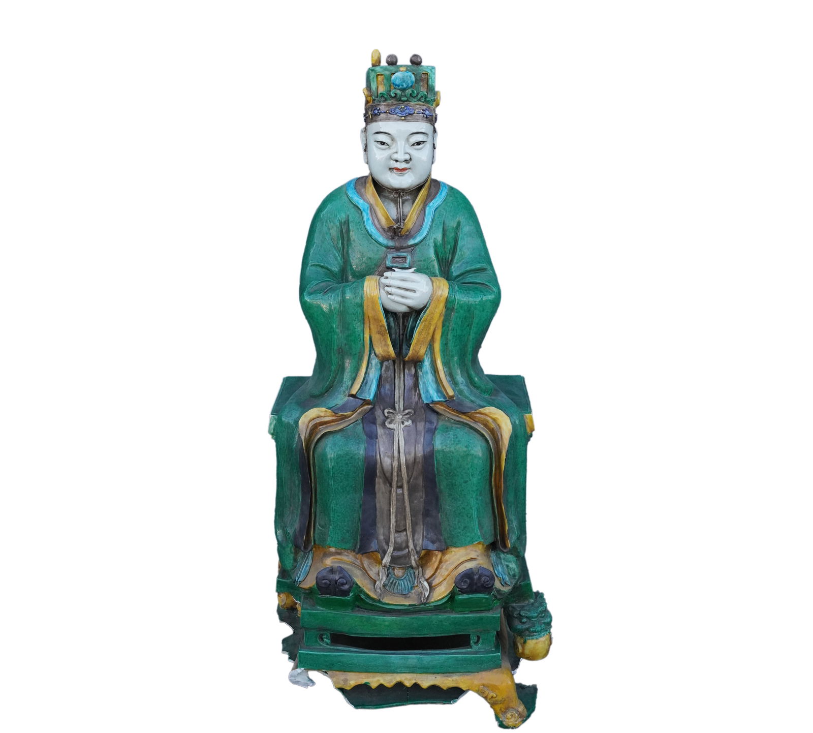 Chinese tall ceramic deity (1 of 7)
