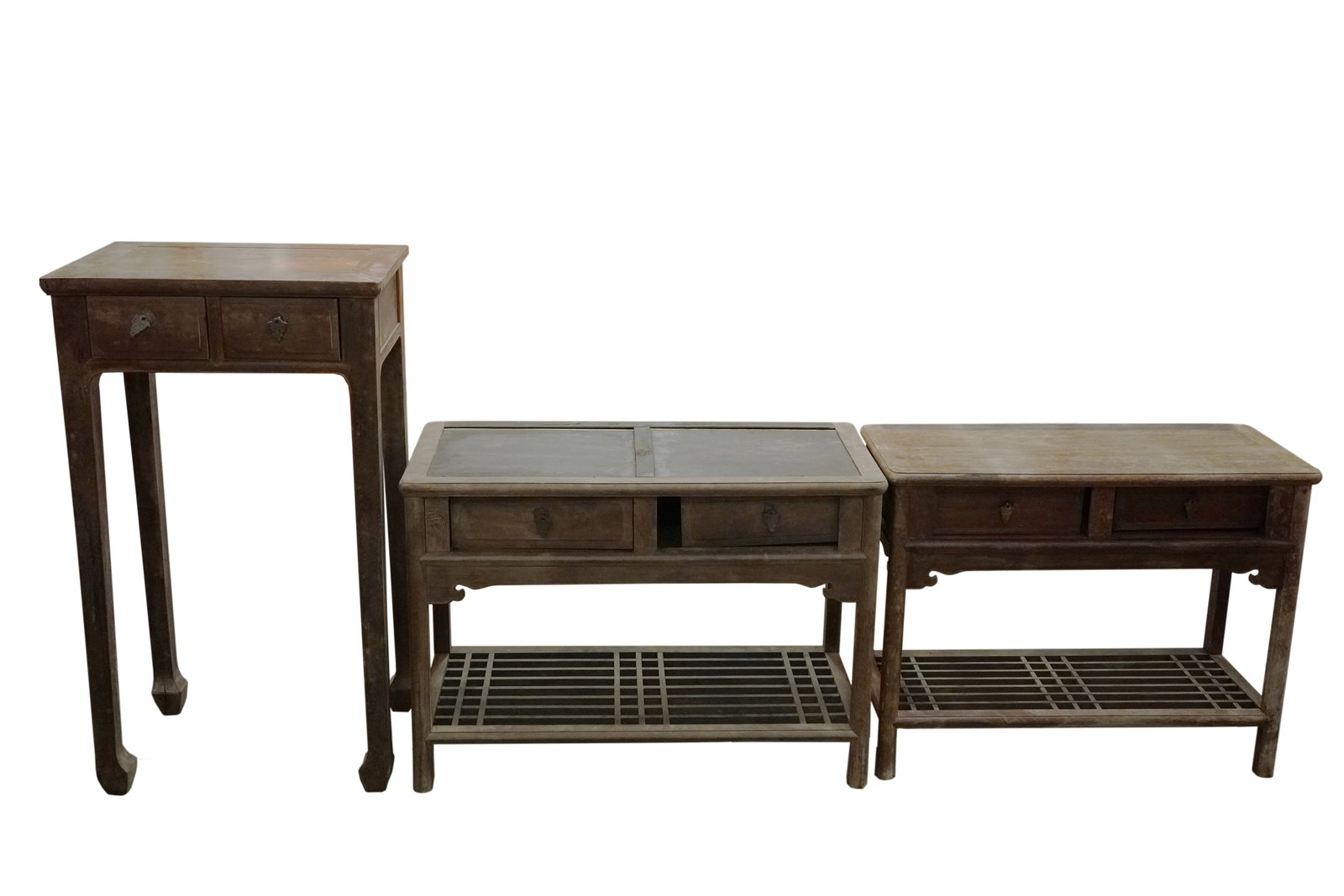 3 Chinese fine table: 3 Chinese fine wooden table. Condition selling it as is.