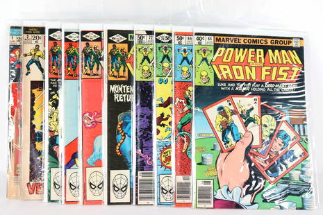 Lots of Marvel Comics: Lots of Marvel Comics, some are Power Man and Iron Fist.