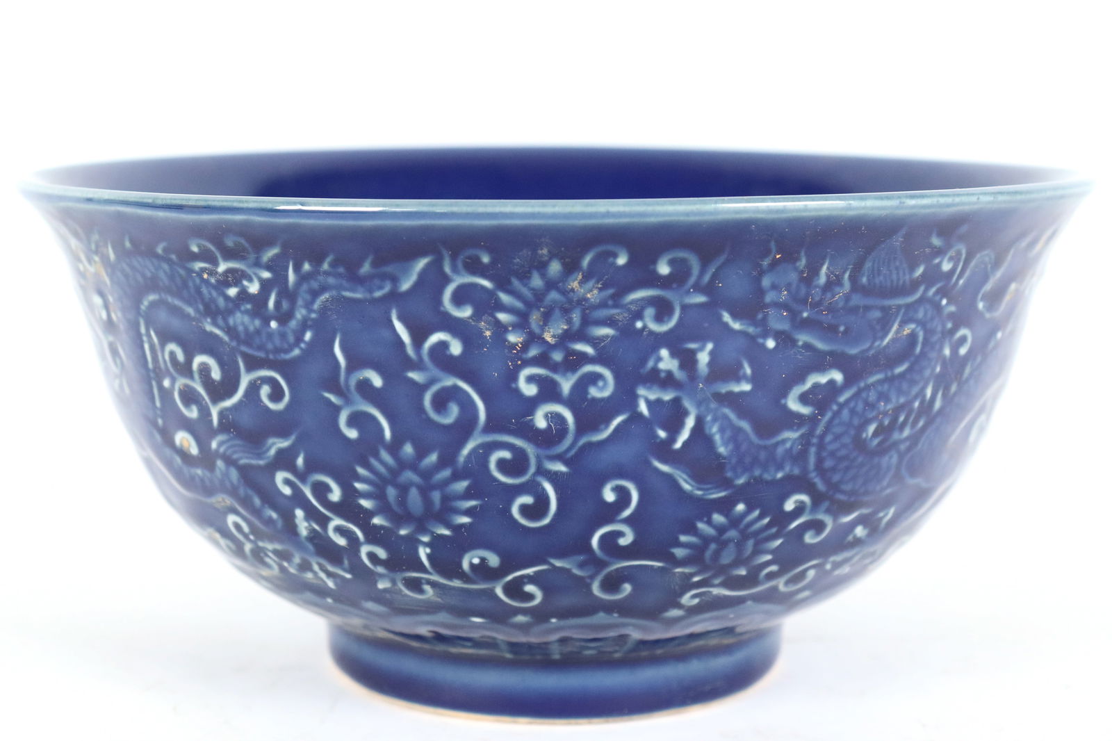 Chinese large blue bowl (1 of 6)