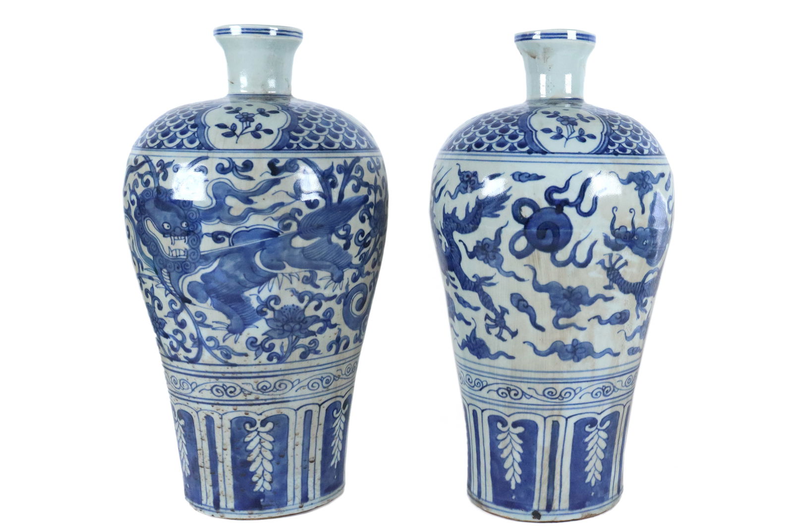 2 Chinese b/w fine vase (1 of 6)