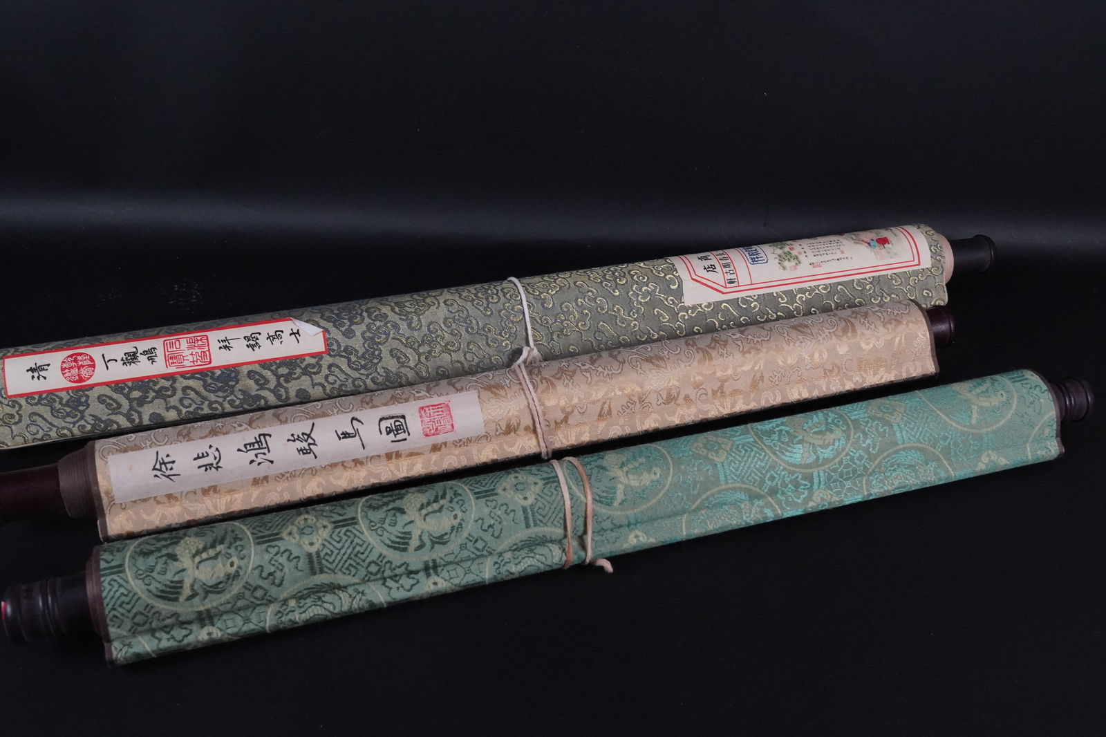 3 Chinese fine scrolls (1 of 12)