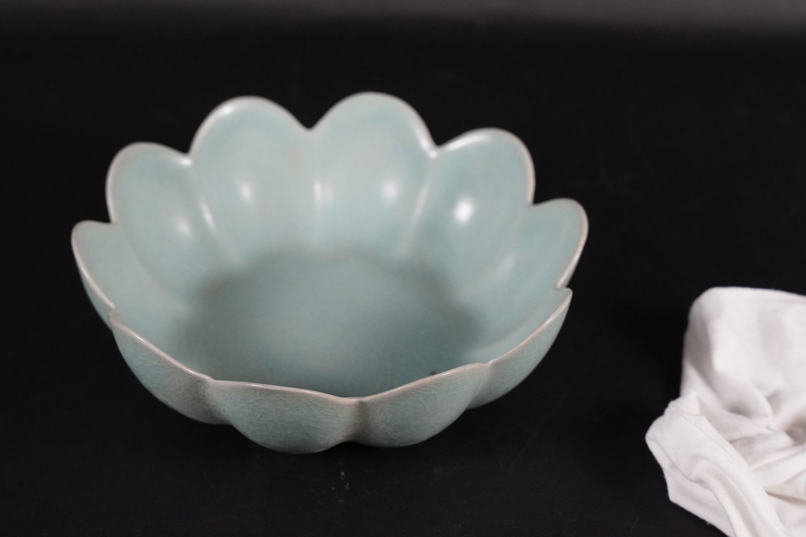 Chinese fine celadon bowl: Chinese fine celadon bowl. H: 2.1" x W: 7."