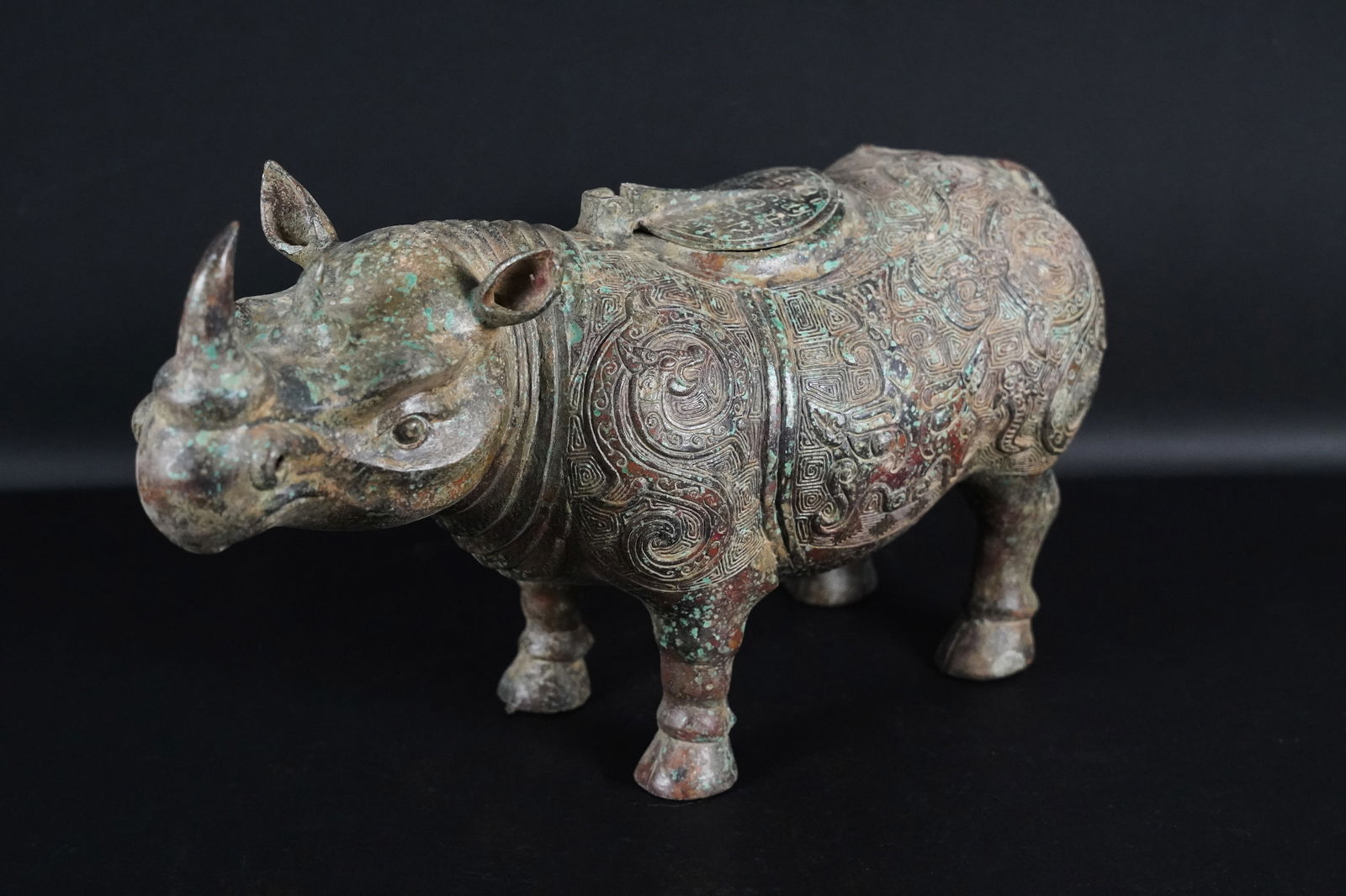 Chinese bronze rhino (1 of 7)