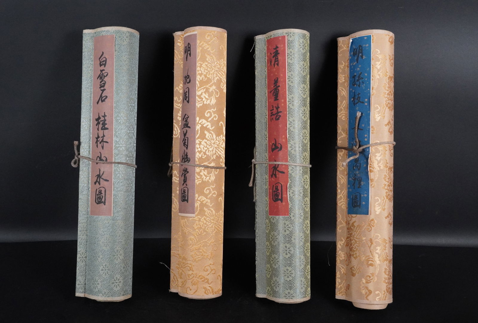 4 Chinese fine scrolls (1 of 11)
