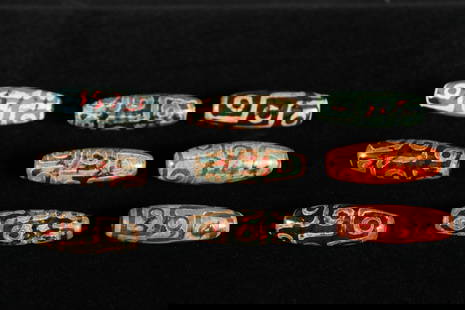 Lots Tibetan Dzi beads: Lots Tibetan fine Dzi beads.