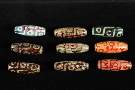 Lots Tibetan Dzi beads: Lots Tibetan fine Dzi beads.