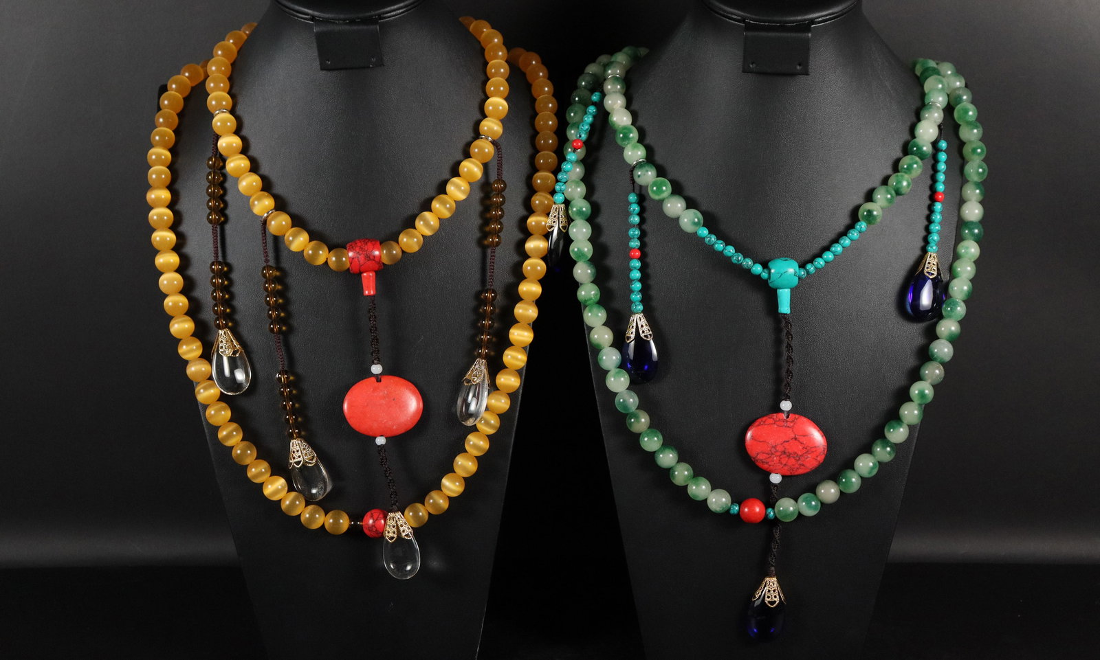 Lots Chinese beaded necklace (1 of 6)