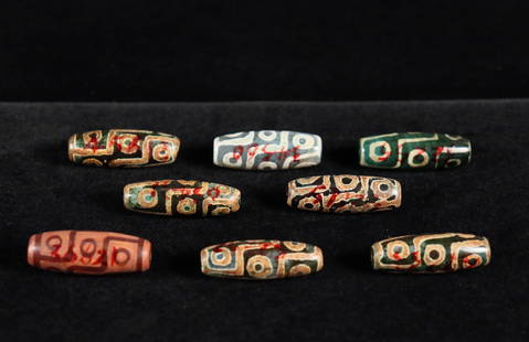 Lots Tibetan Dzi beads: Lots Tibetan fine Dzi beads.