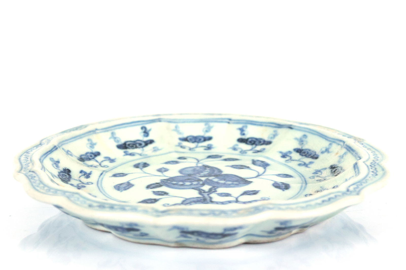 Chinese fine b/w plate (1 of 6)