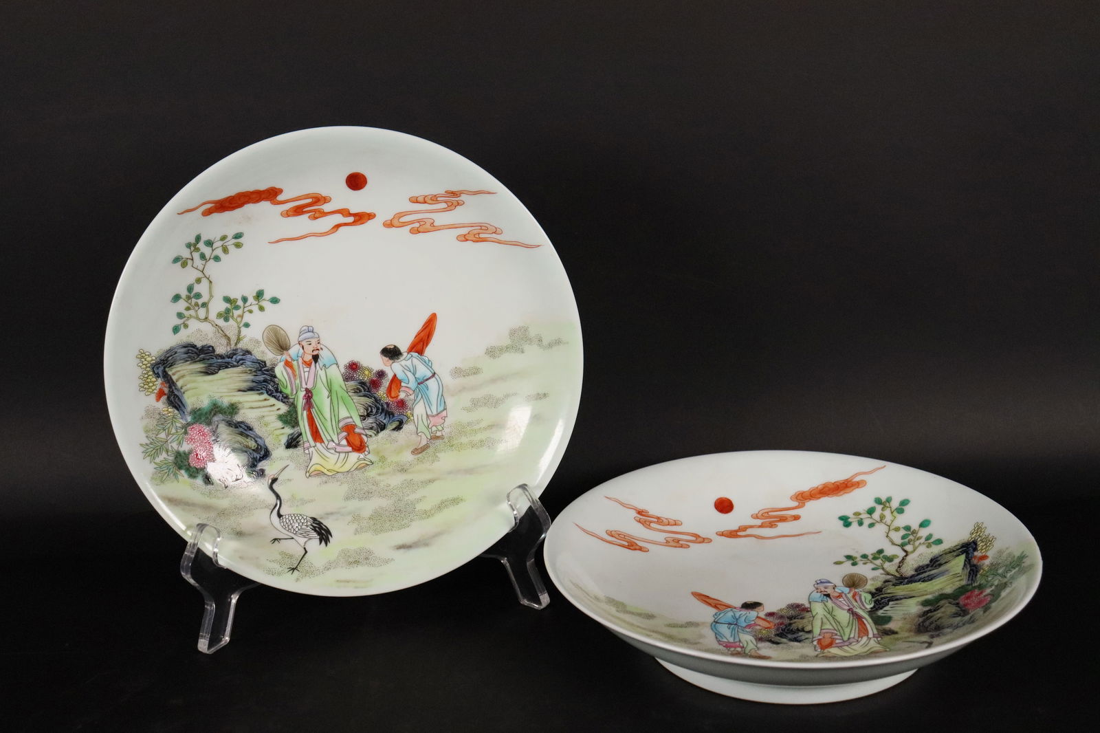 2 Chinese fine plates (1 of 6)