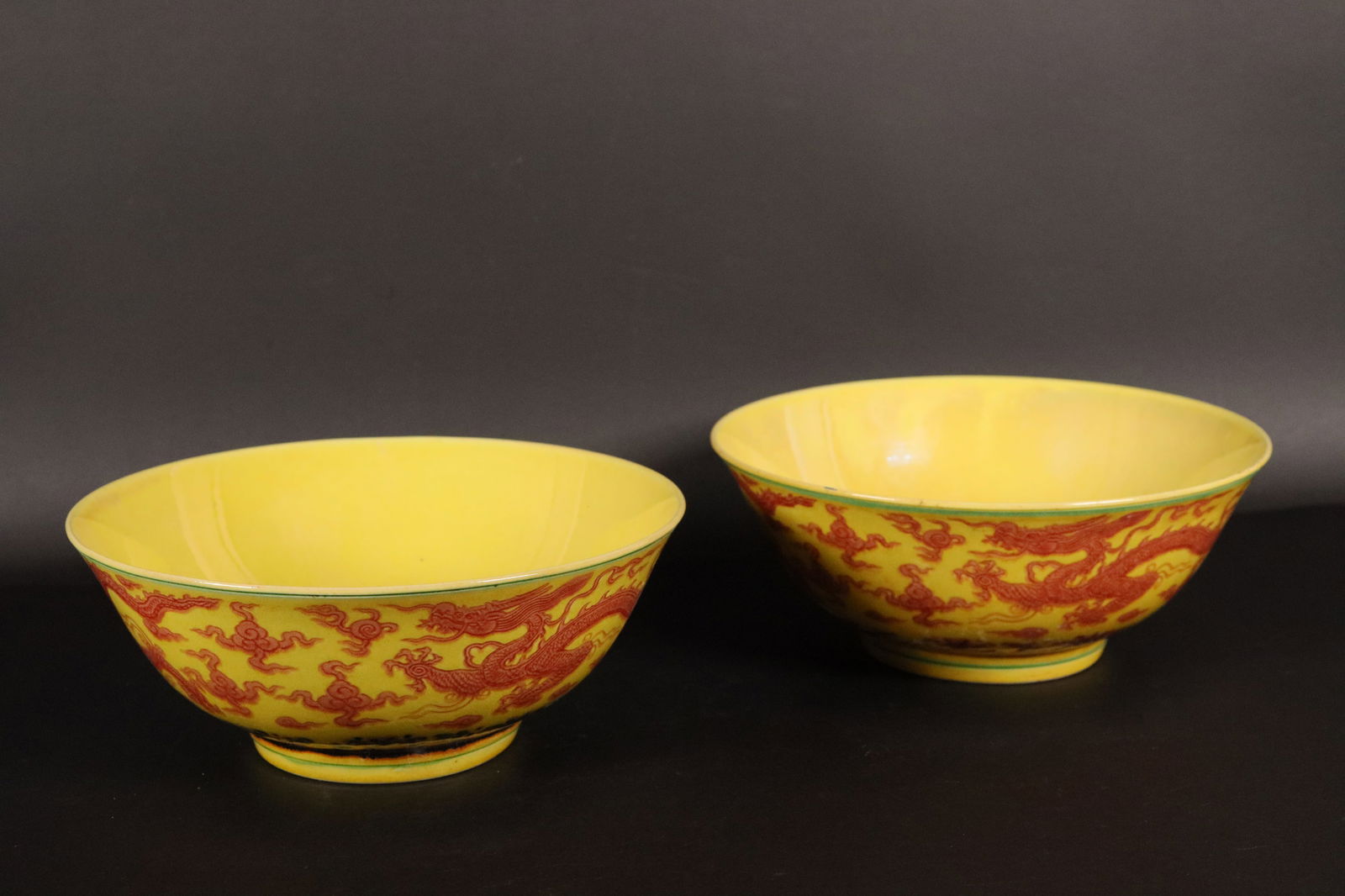 2 Chinese yellow bowls (1 of 6)
