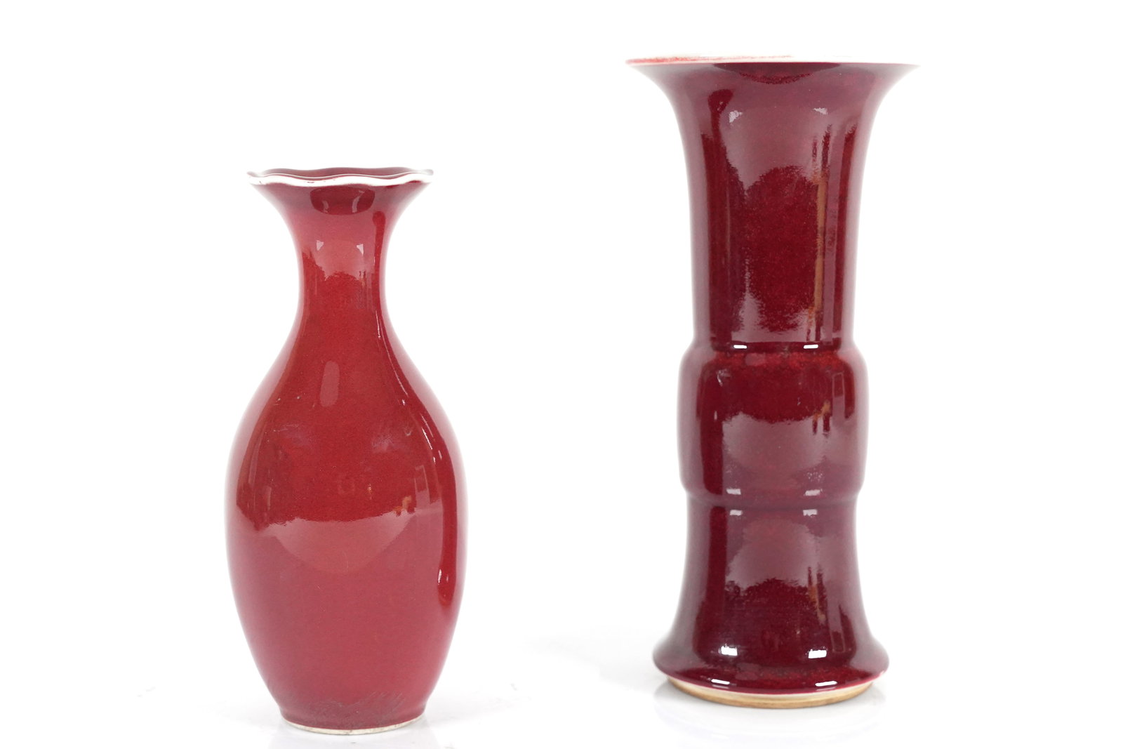 2 Chinese fine red vase (1 of 5)
