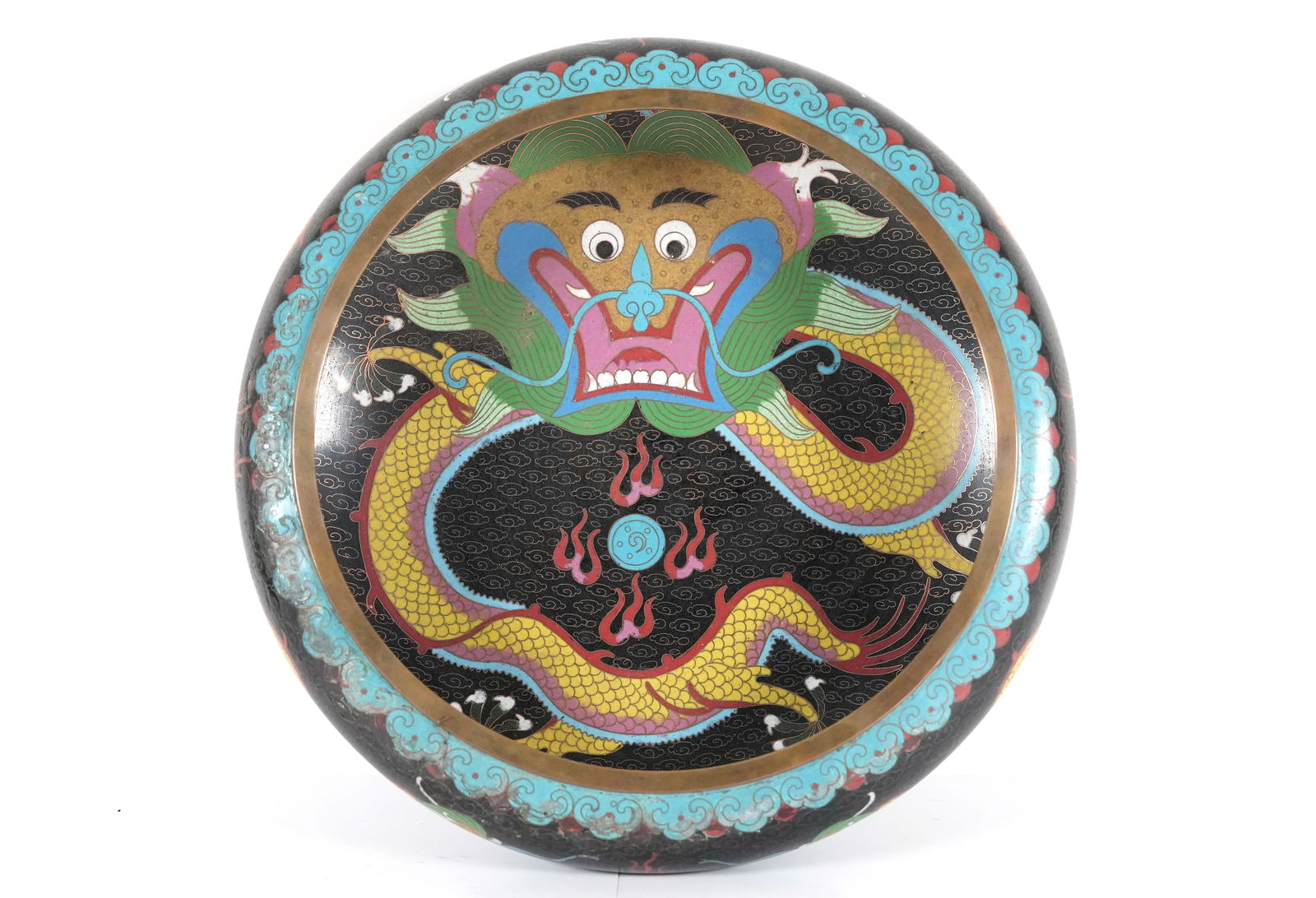 Chinese cloisonne fine pot (1 of 7)