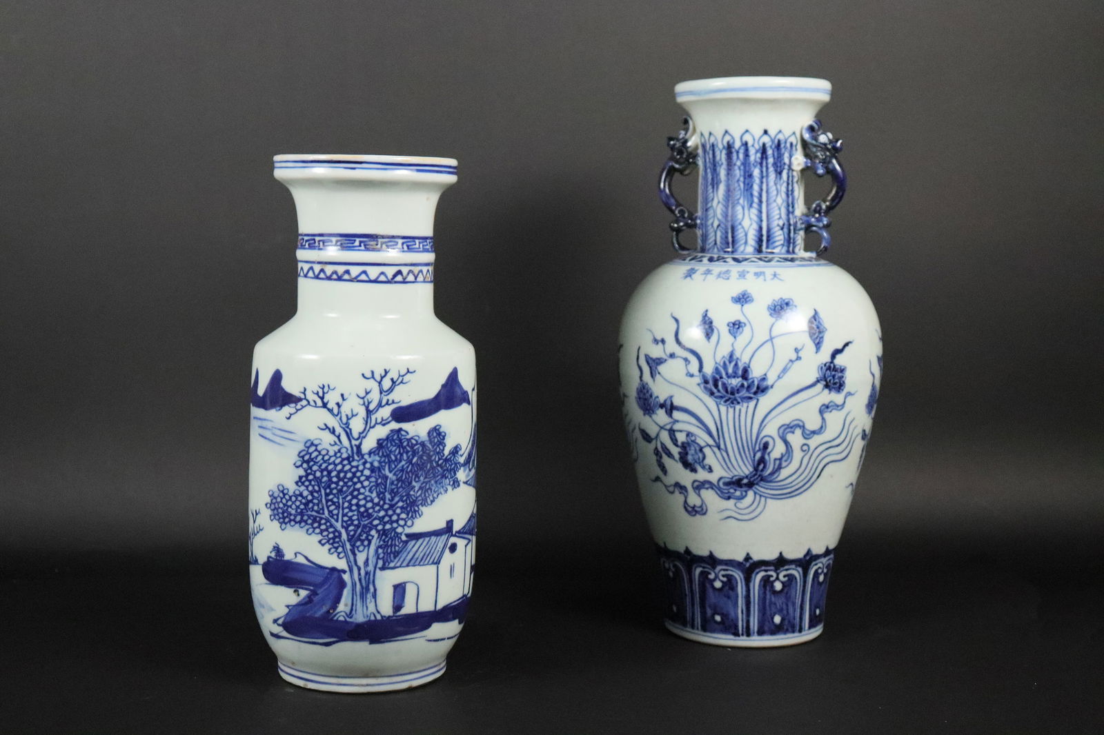 2 Chinese b/w vase (1 of 7)