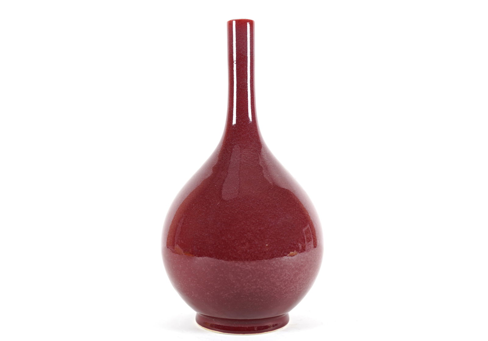 Chinese tall red vase (1 of 6)