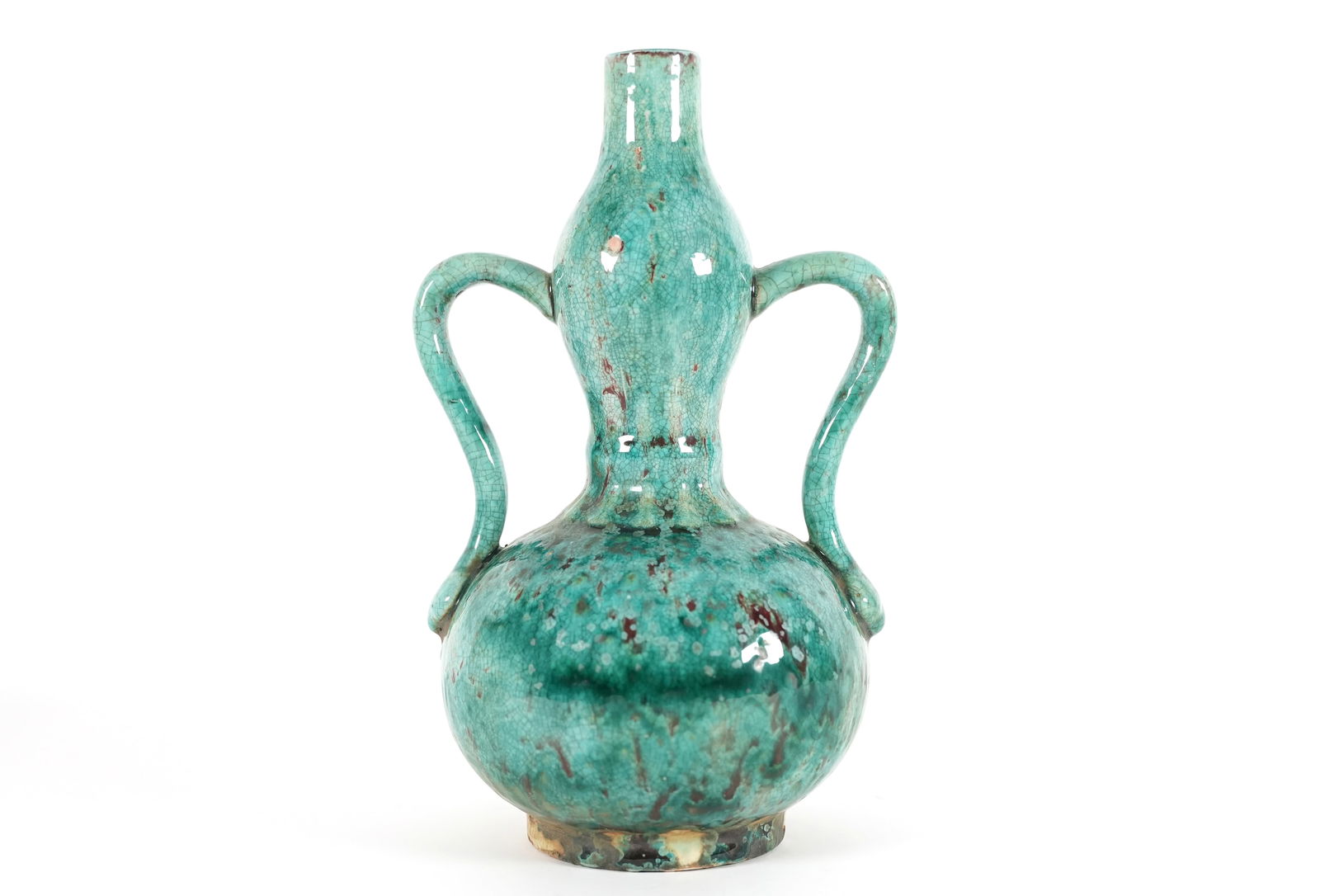 Chinese handled gourd vase (1 of 7)