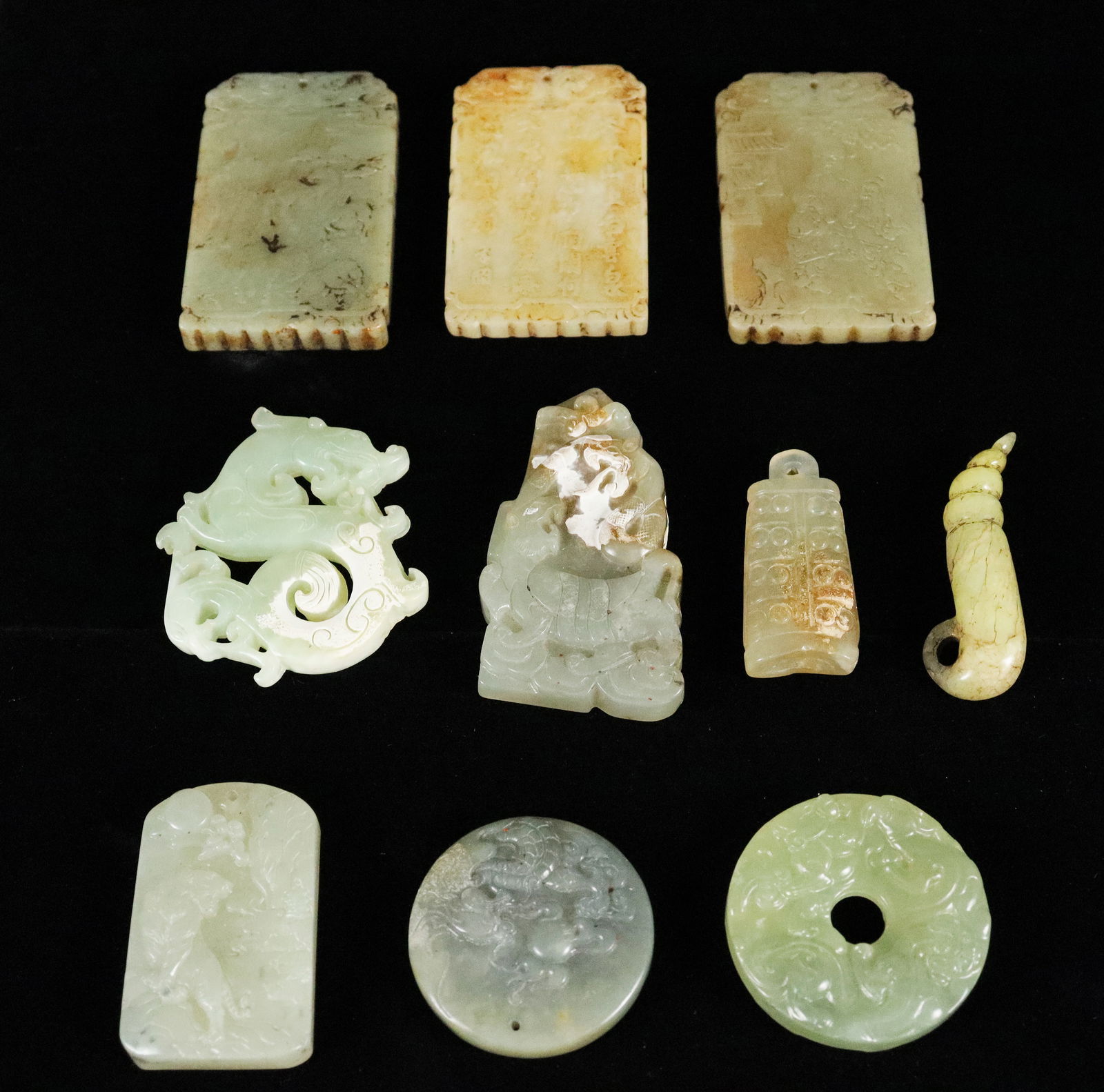 Lots Chinese jade items (1 of 5)