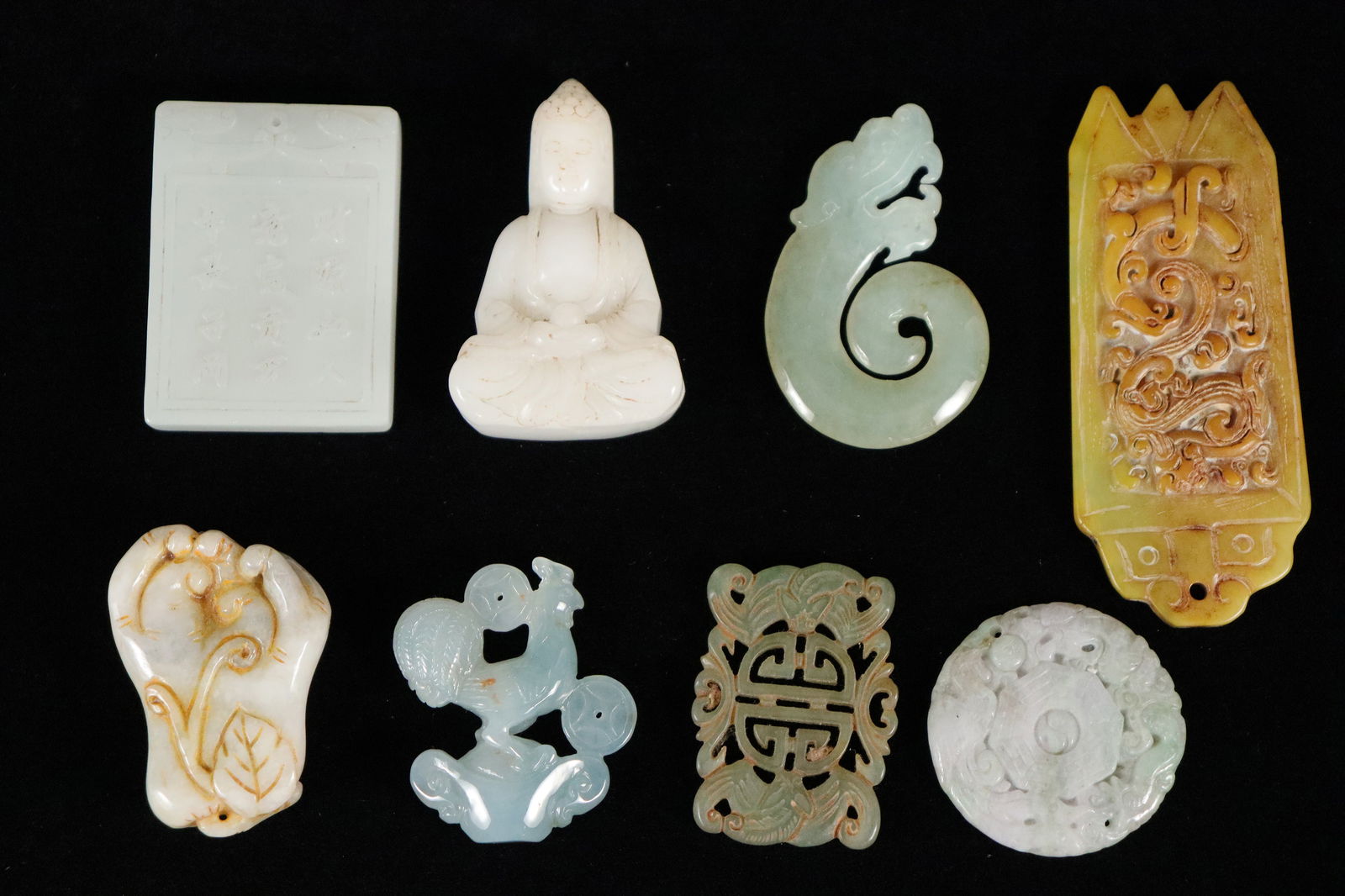 Lots Chinese jade items (1 of 7)