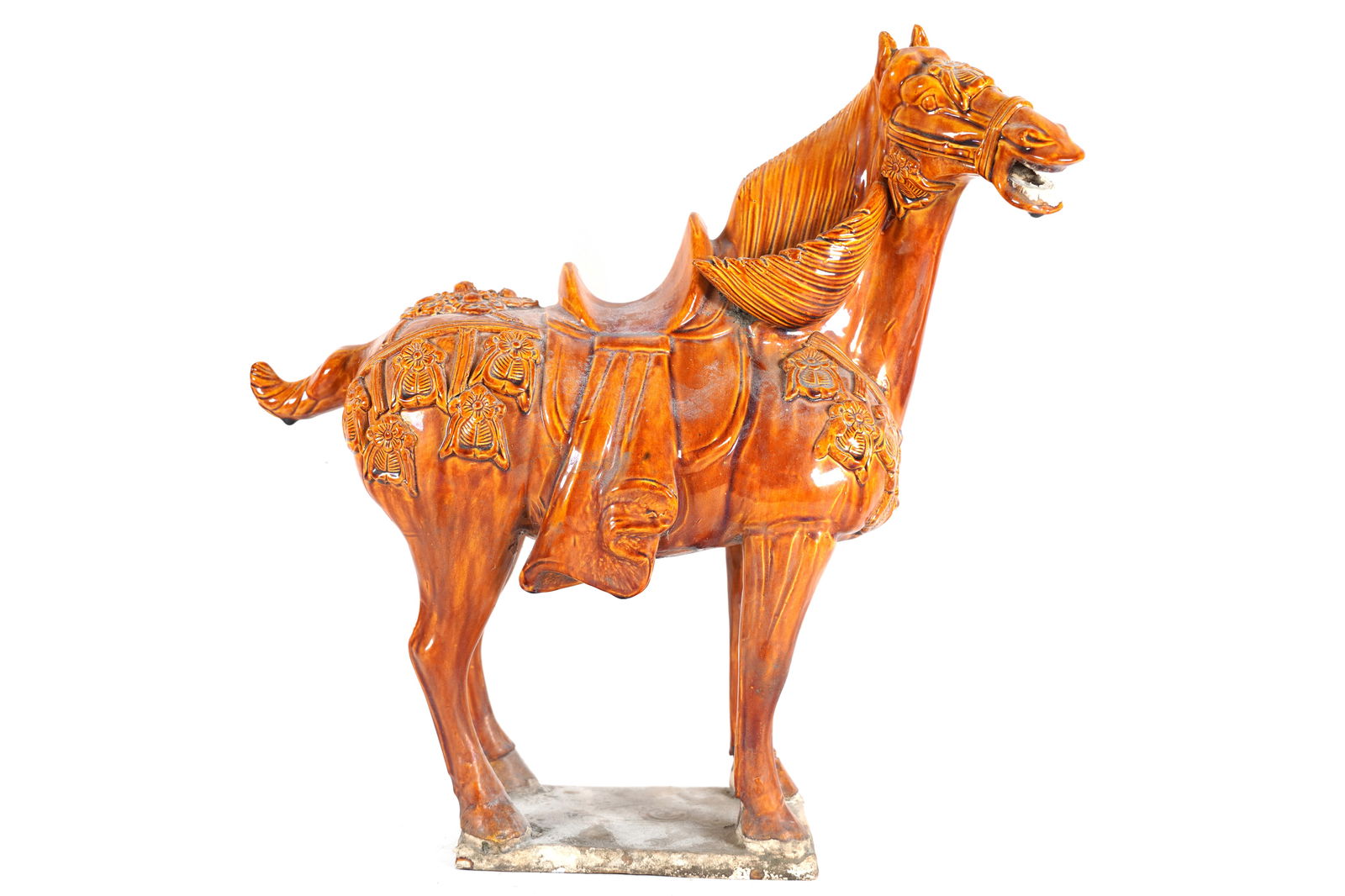 Chinese large pottery horse (1 of 7)