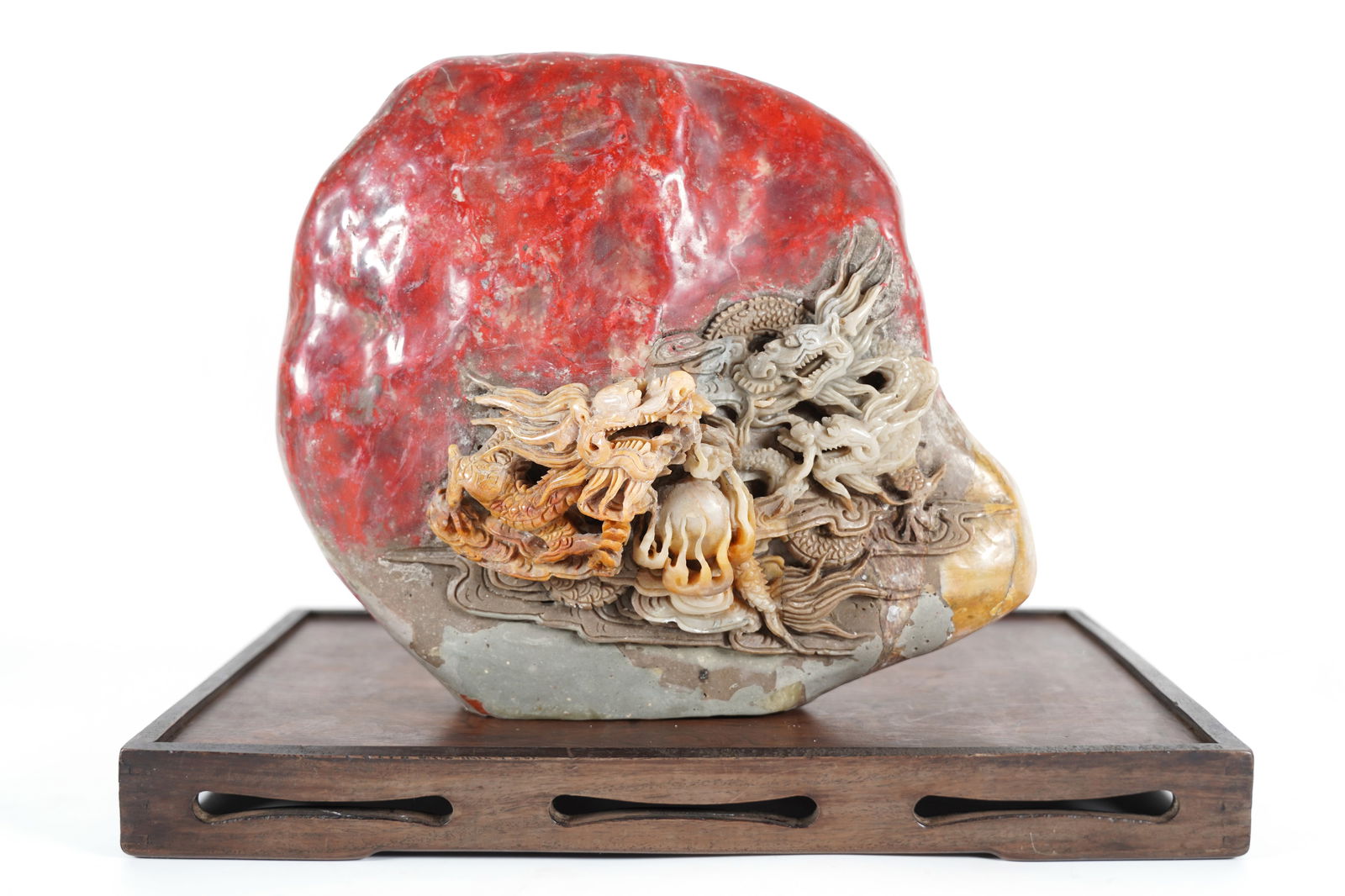 Chinese fine soap stone statue (1 of 8)