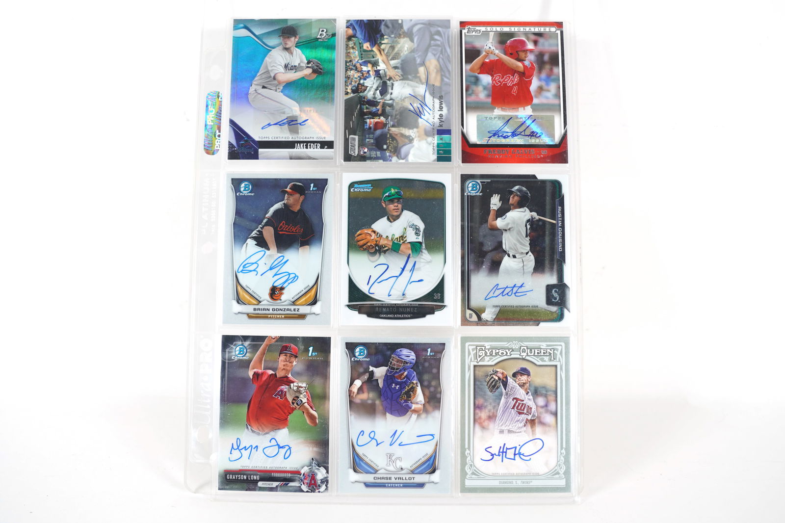 6 MLB signed cards (1 of 7)