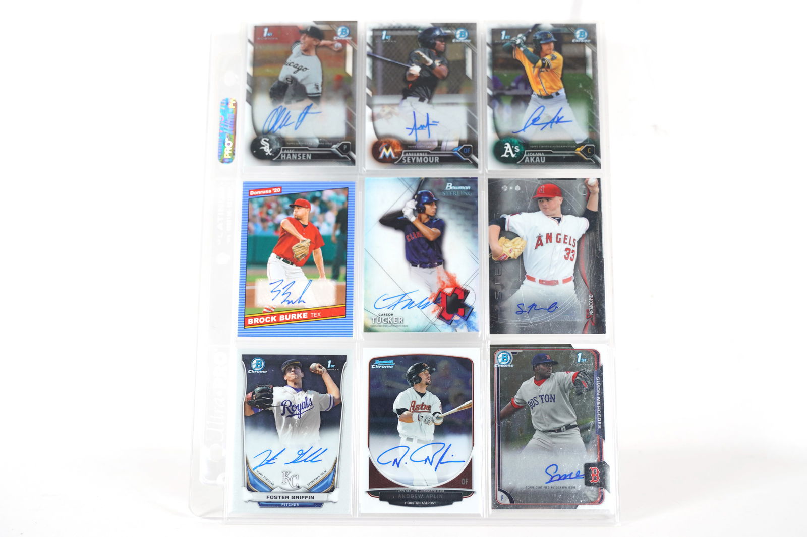 6 MLB signed cards (1 of 7)
