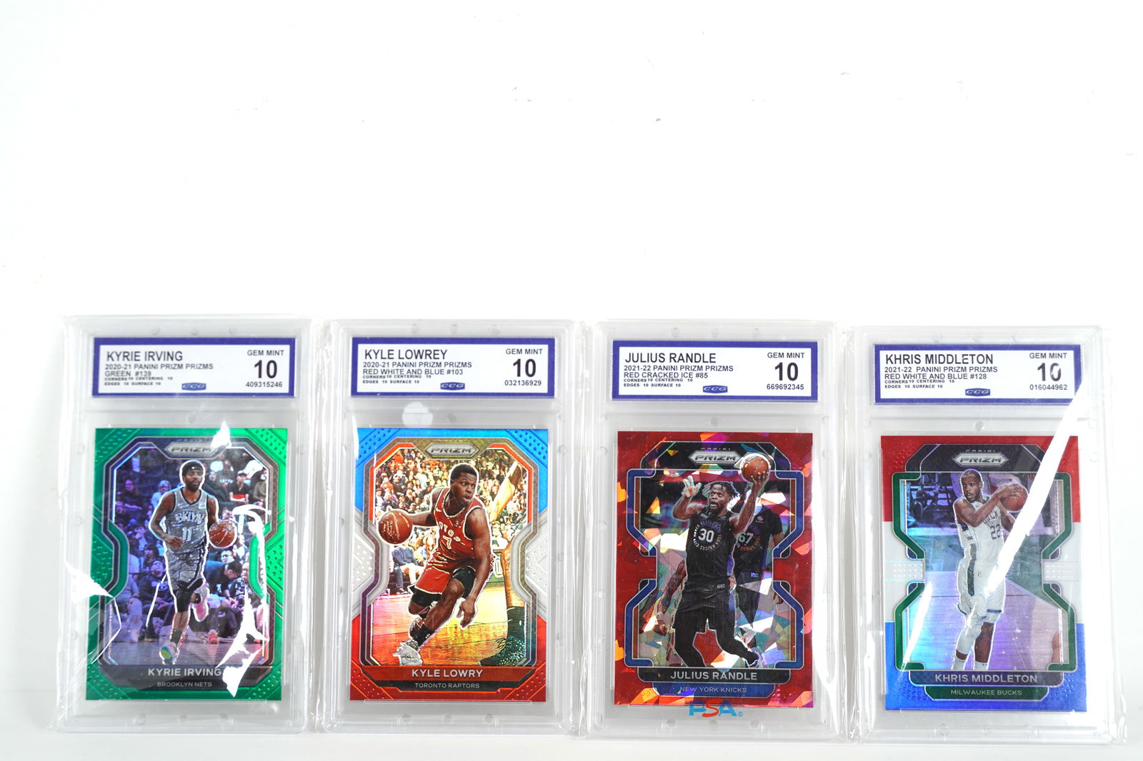 4 graded NBA cards 10 CCG (1 of 7)