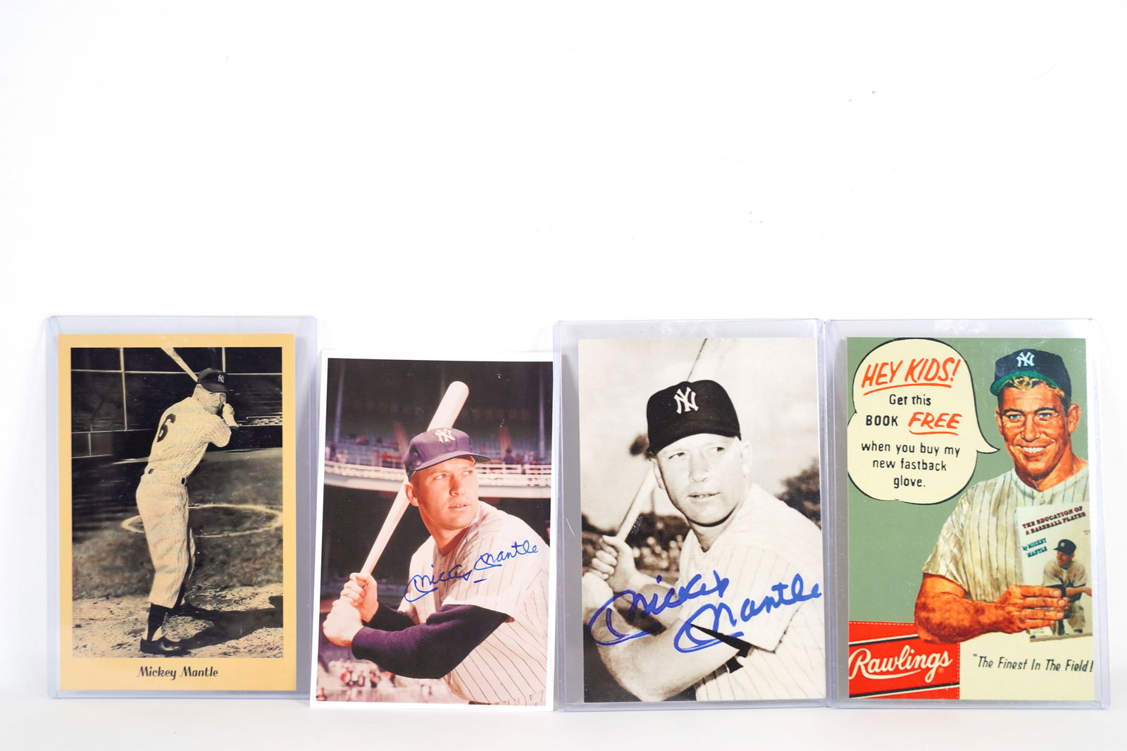 3 Mickey Mantle postcards 1970 (1 of 7)