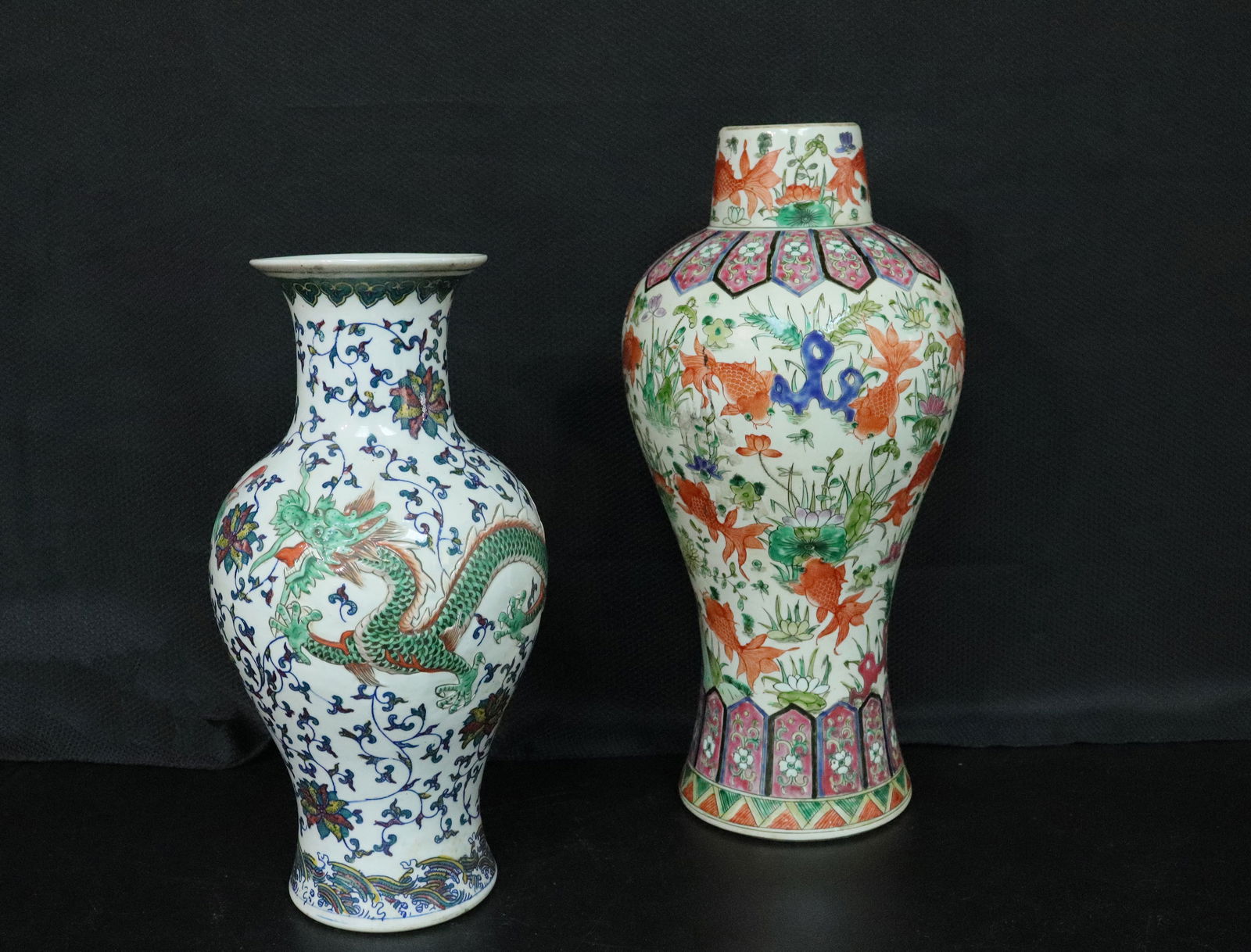 2 Chinese tall vase (1 of 8)