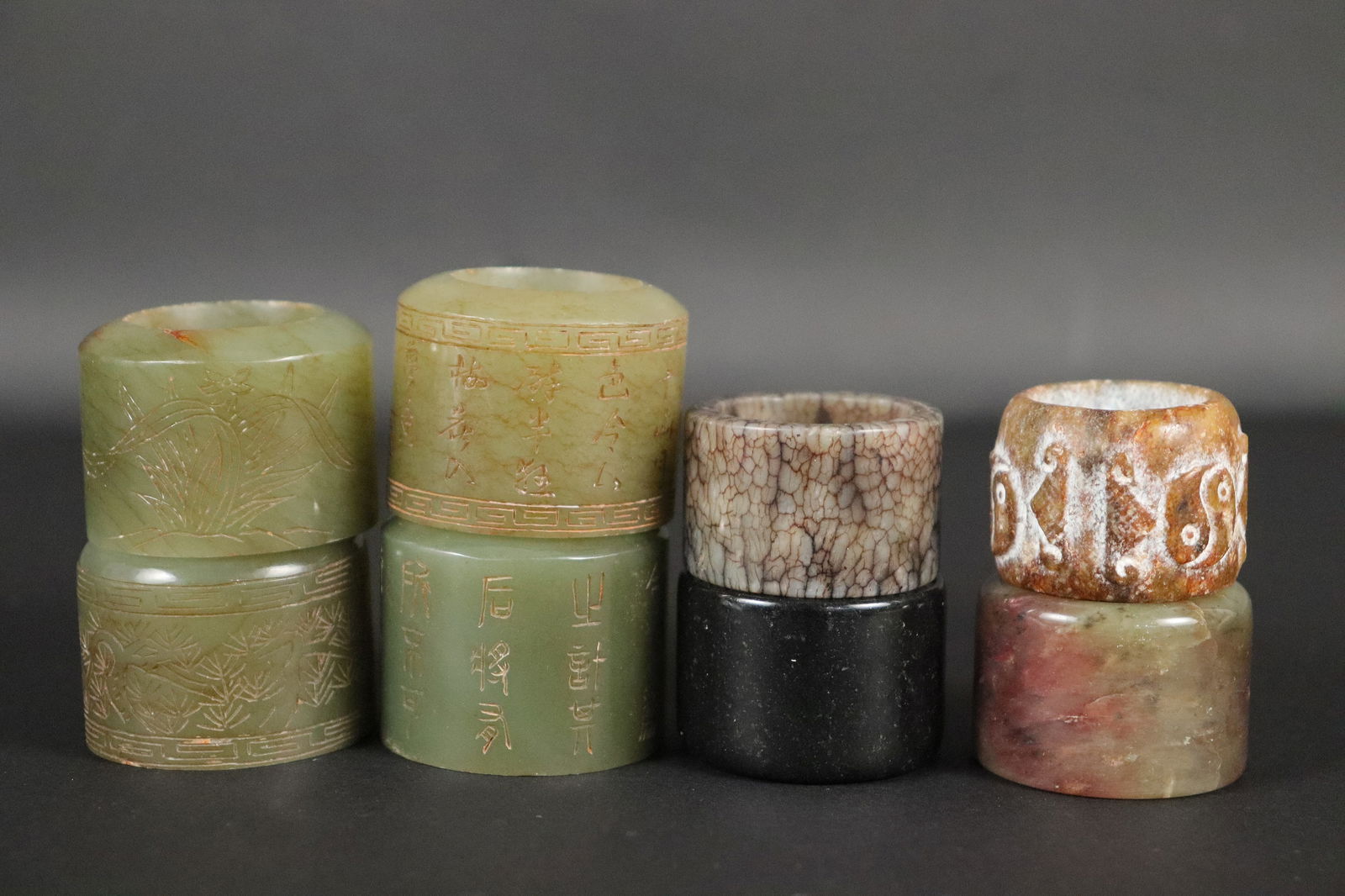 Lots Chinese jade archer ring (1 of 8)