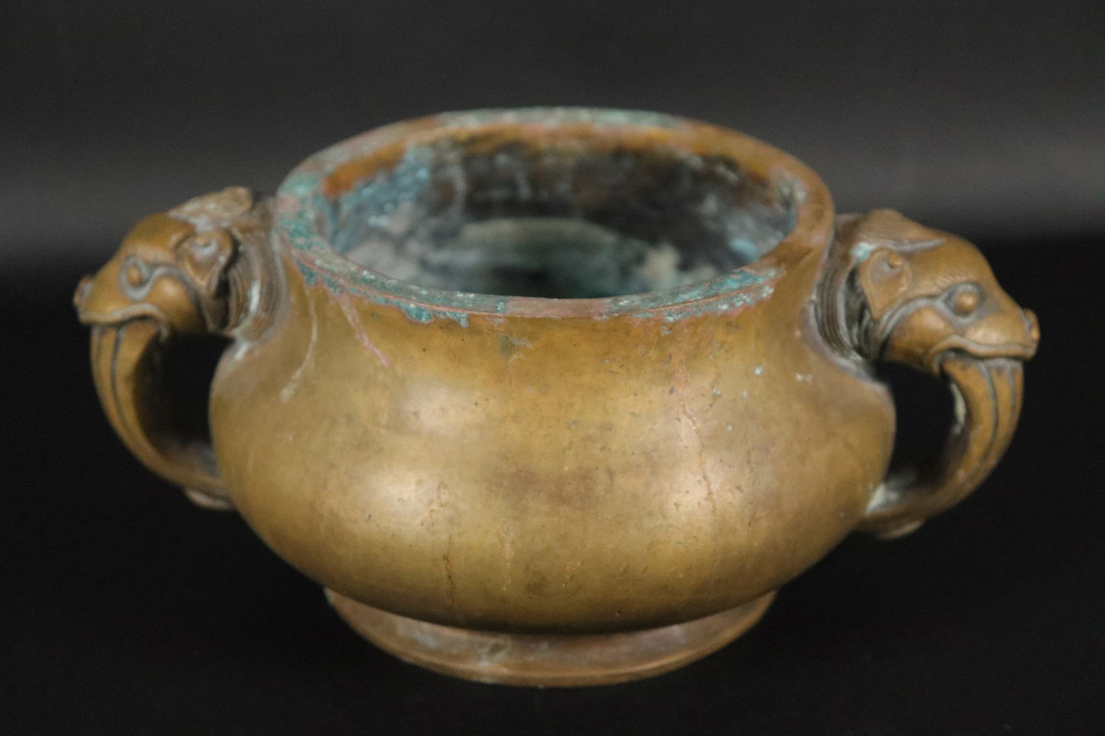 Chinese heavy bronze censer (1 of 7)