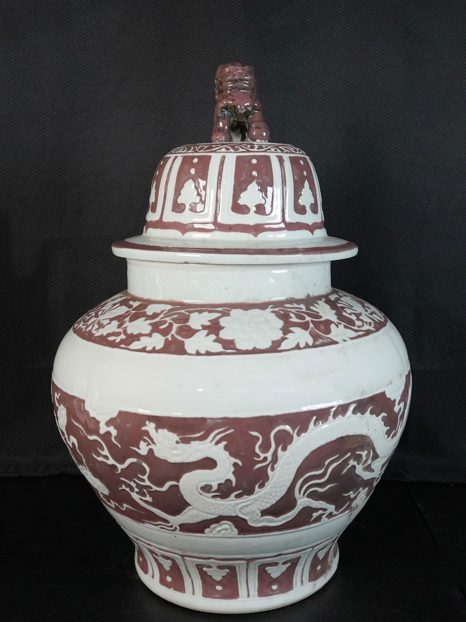 Chinese massive lidded jar (1 of 6)