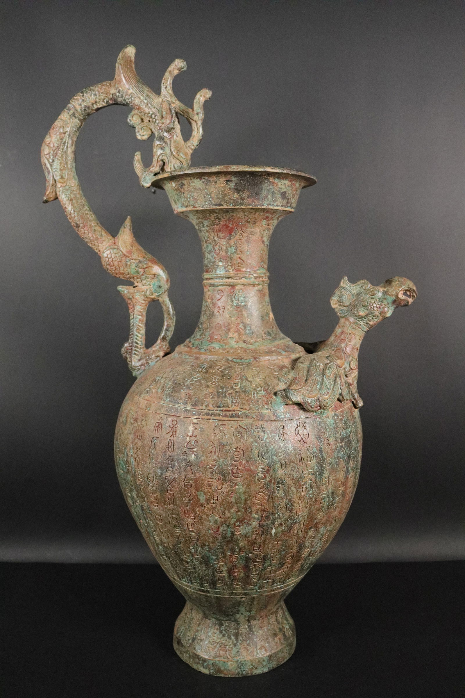 Chinese large bronze fine pot (1 of 7)