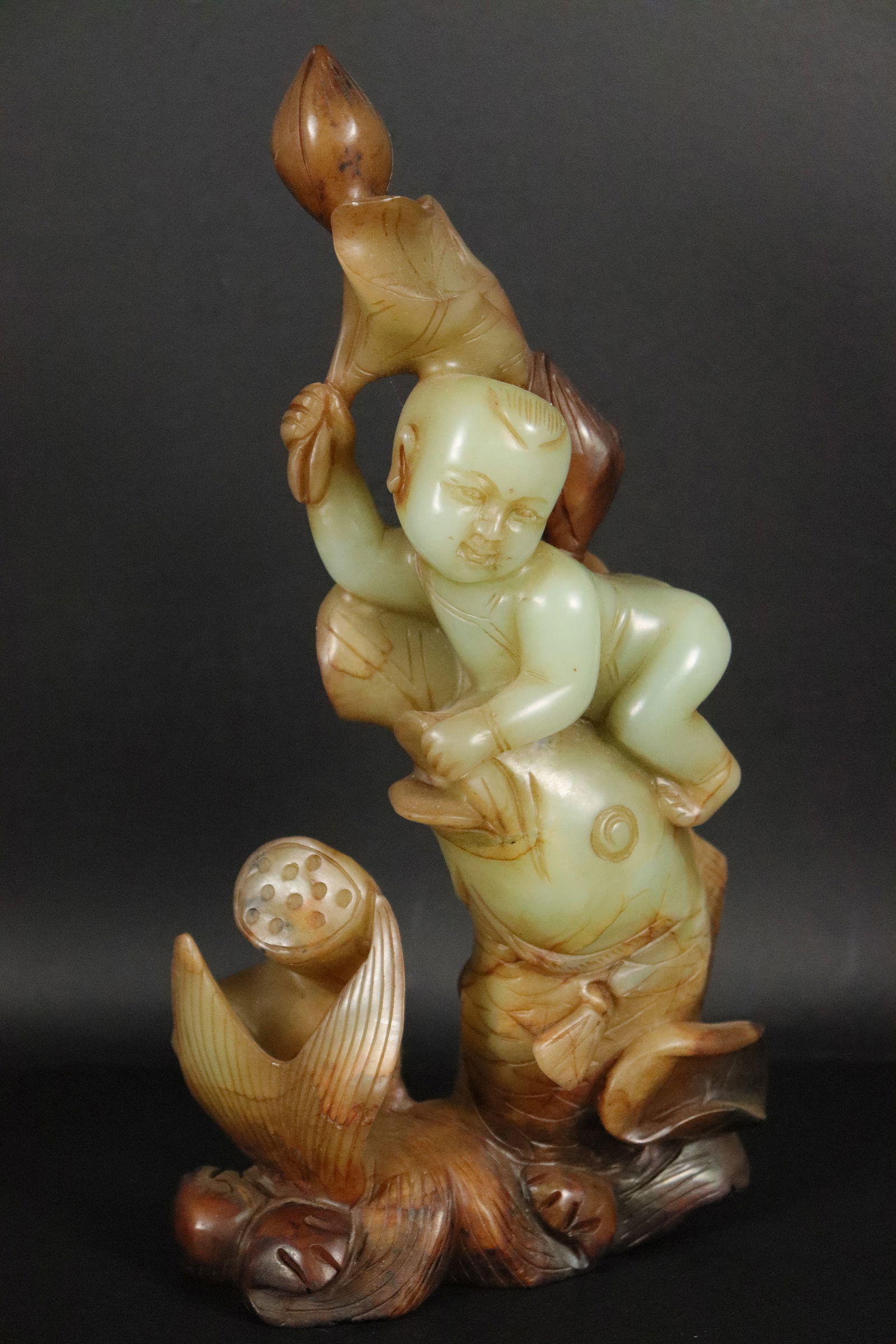 Chinese jade carved boy (1 of 7)