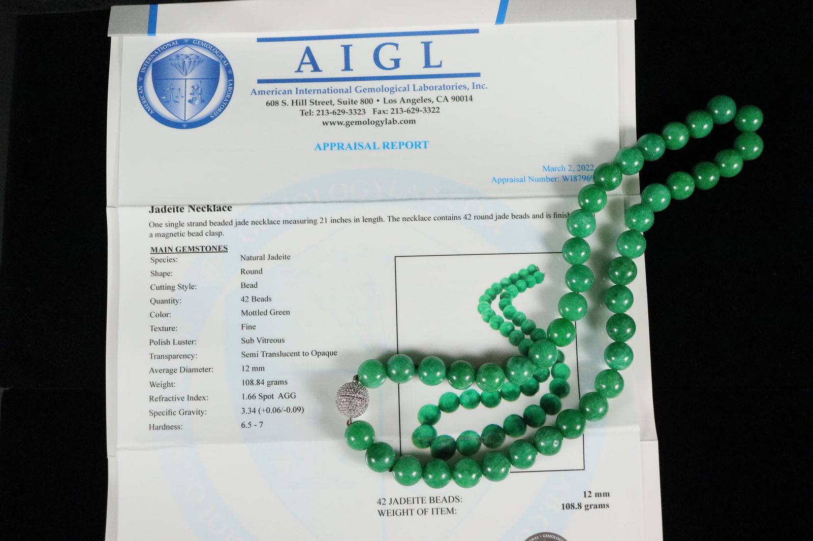 Chinese fine beaded necklace (1 of 6)