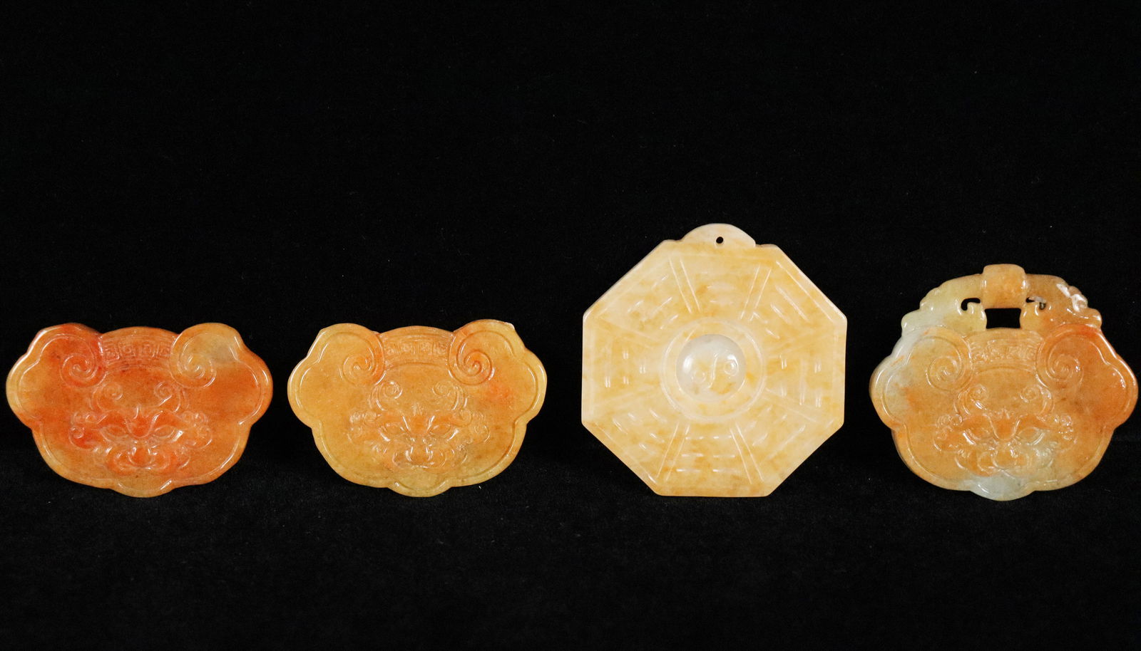 Lots Chinese jade plaques (1 of 6)