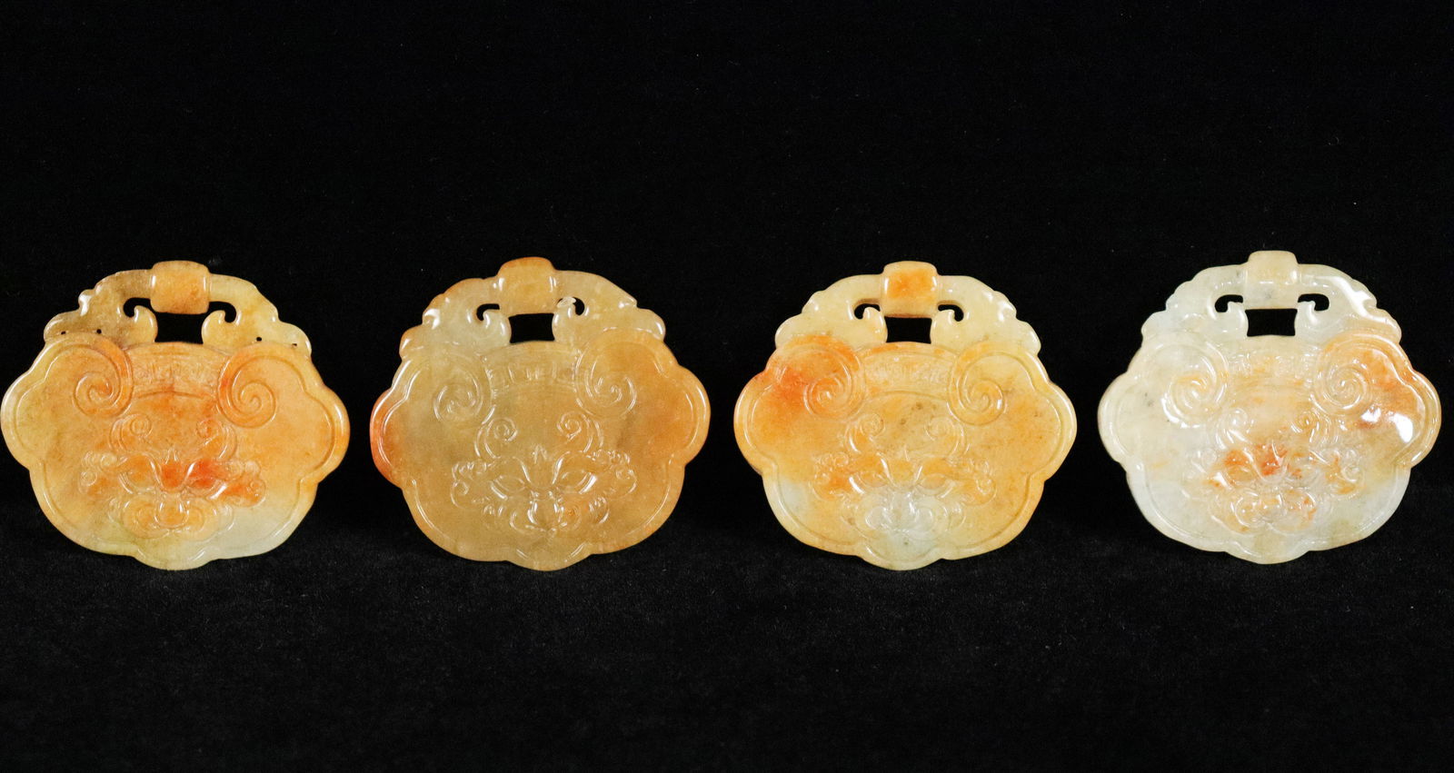 Lots Chinese jade plaques (1 of 6)