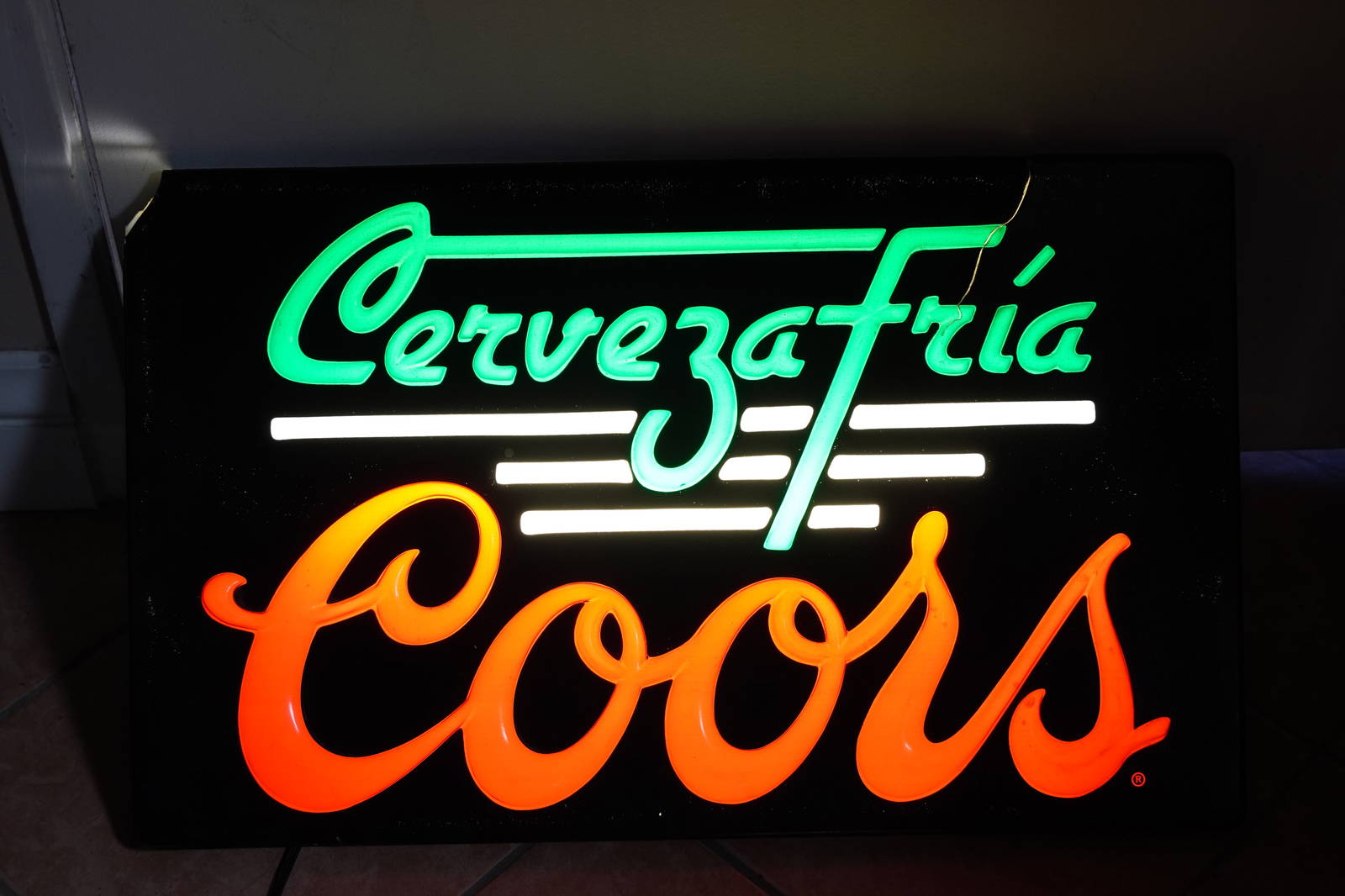 Coors Lighted Sign Auction