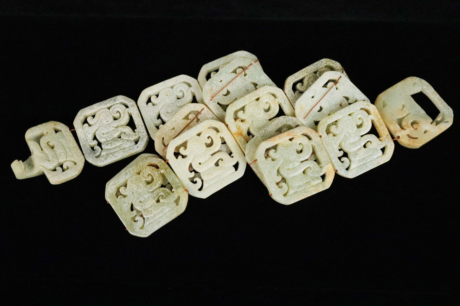 Lots Chinese jade plaques (1 of 7)