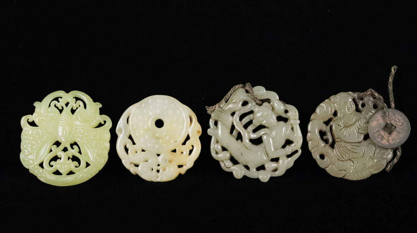 Lots Chinese jade plaques (1 of 7)