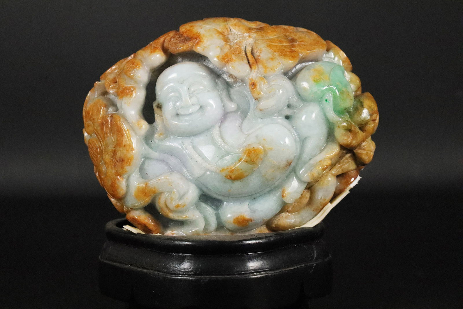Chinese jadeite carved buddha (1 of 7)