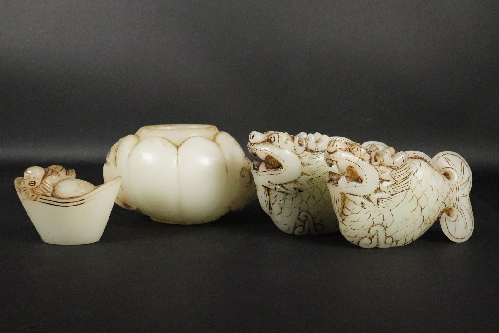 Lots Chinese stone items (1 of 7)