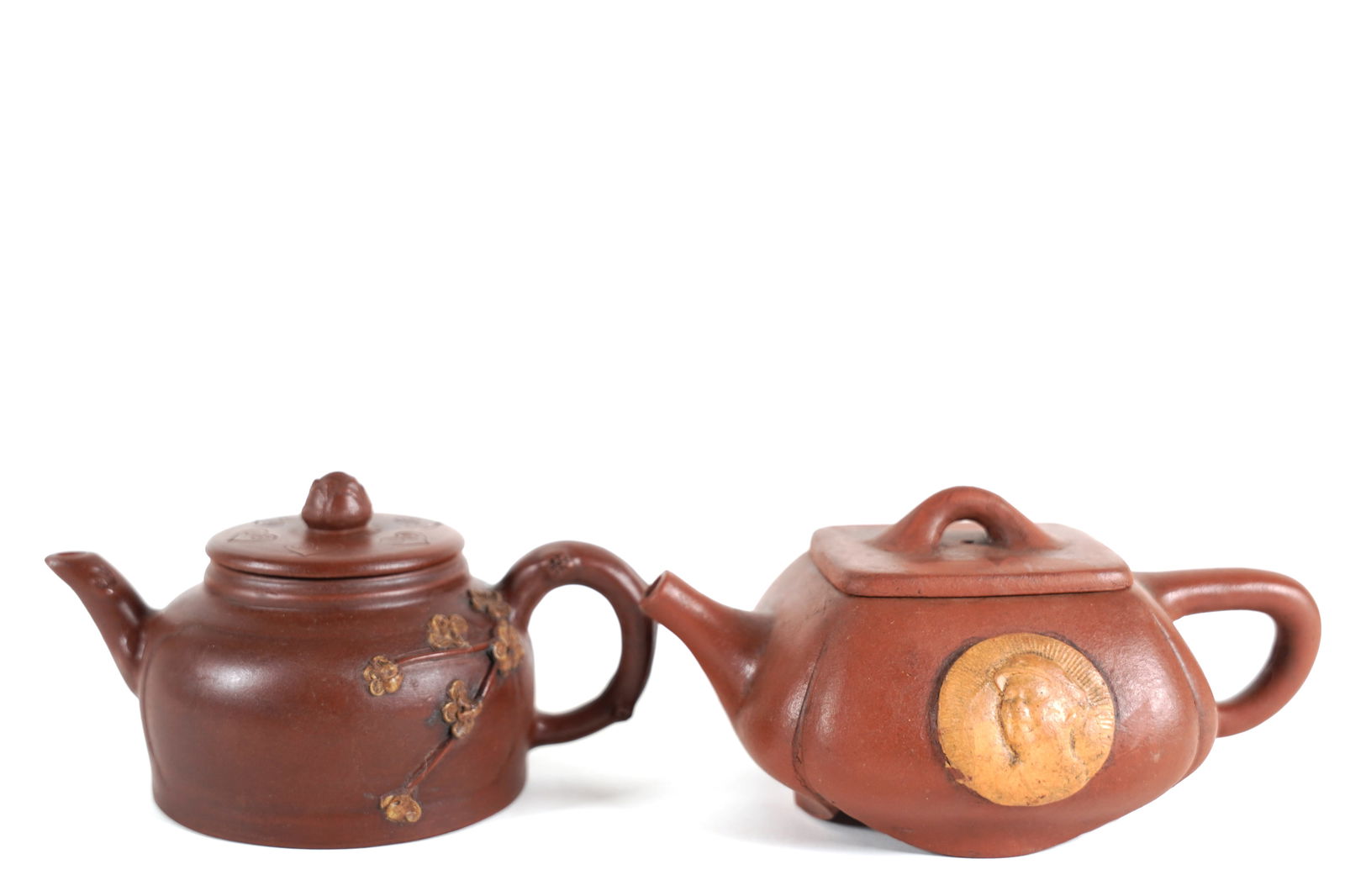 2 Chinese clay teapots (1 of 6)
