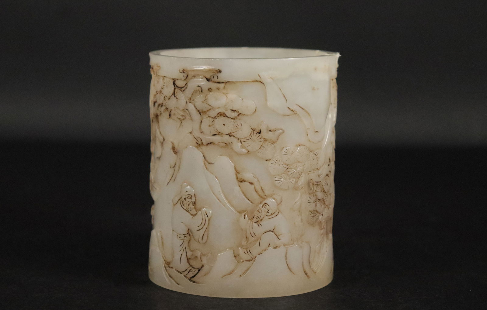Chinese fine jade brush pot (1 of 7)