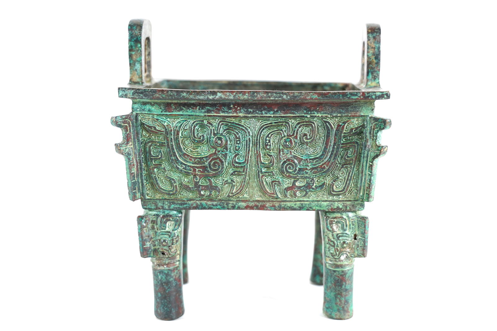 Chinese fine bronze censer (1 of 6)