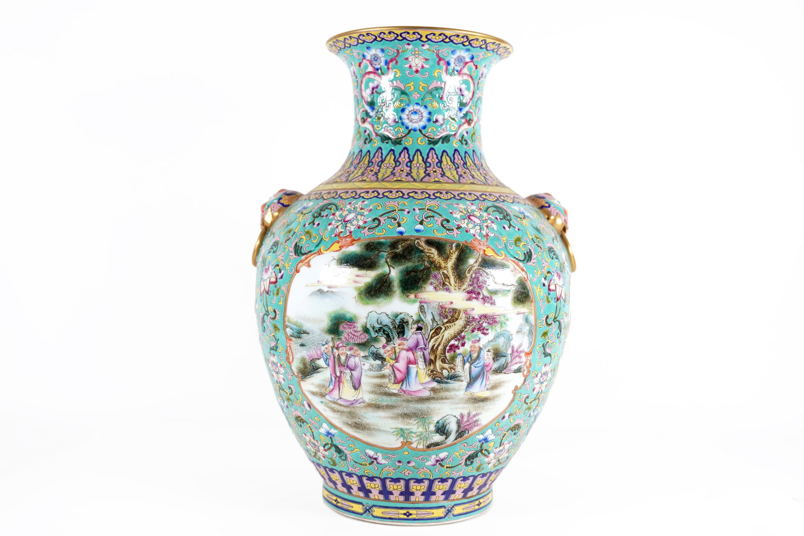 Chinese fine turquoise vase (1 of 7)