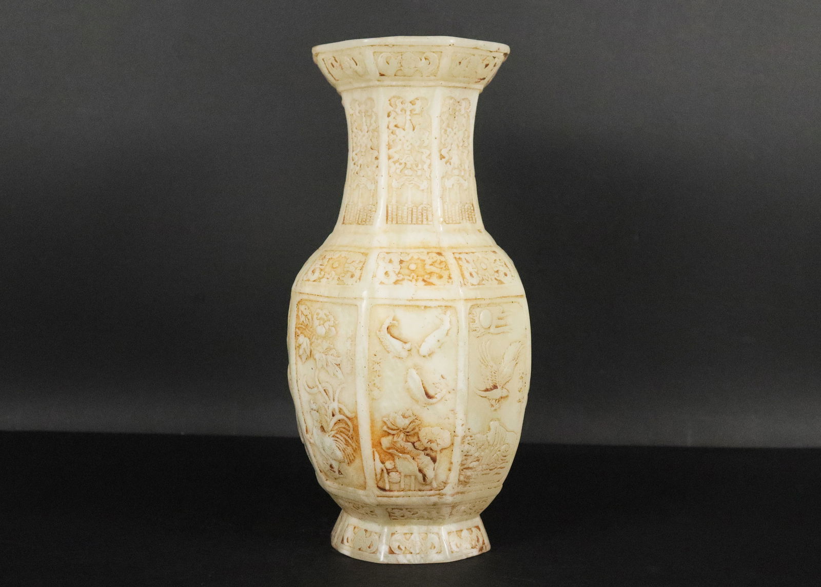 Chinese large jade like vase (1 of 7)
