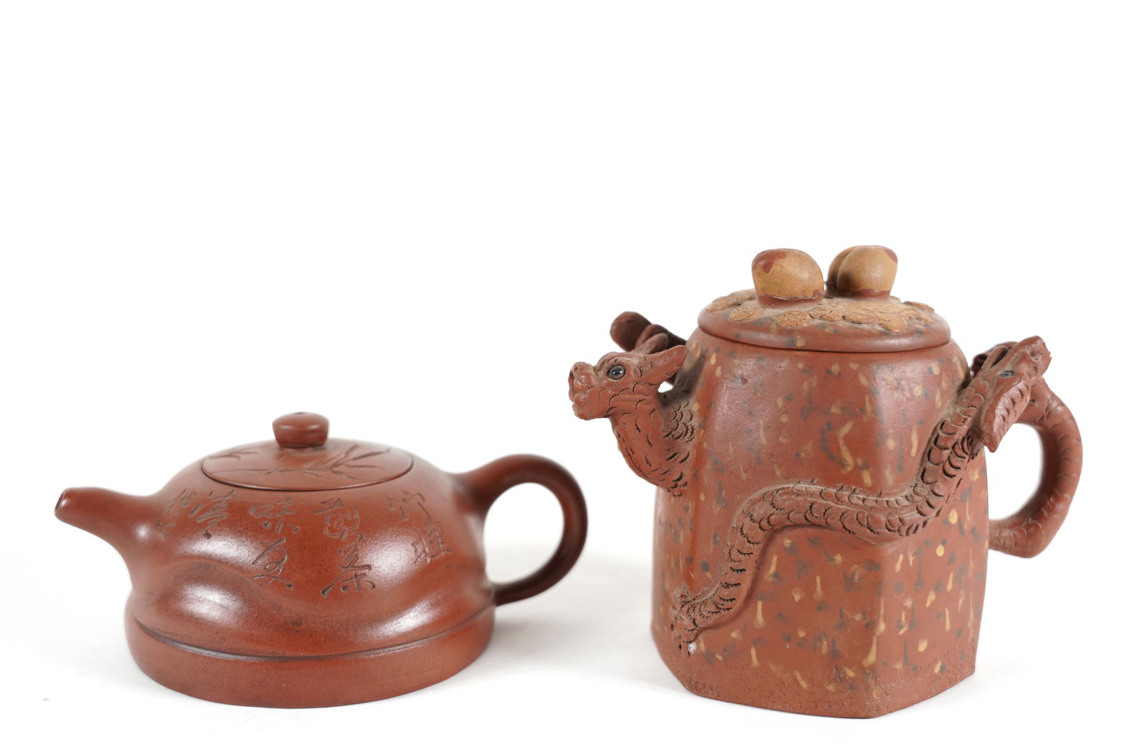 2 Chinese clay teapots (1 of 6)