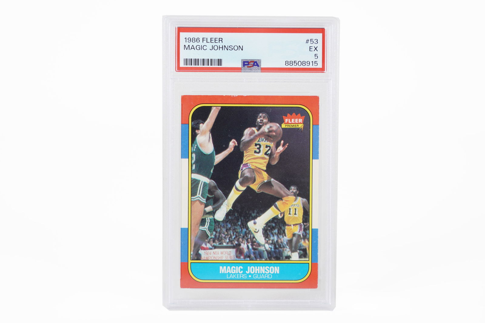 1986 Magic Johnson card (1 of 5)